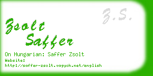 zsolt saffer business card
